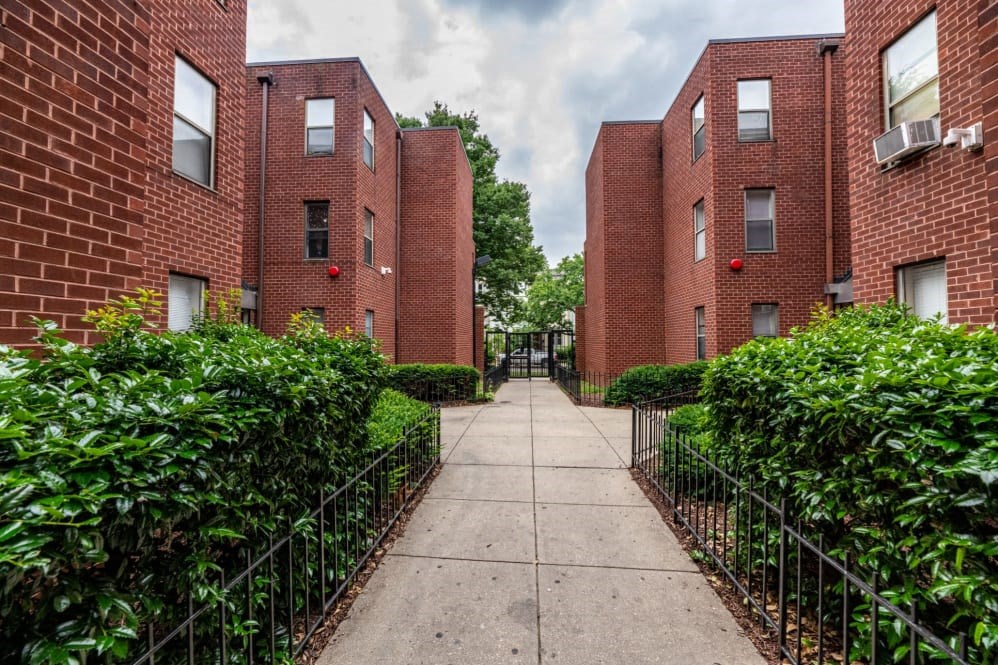 pathway at Claypoole Courts in DC