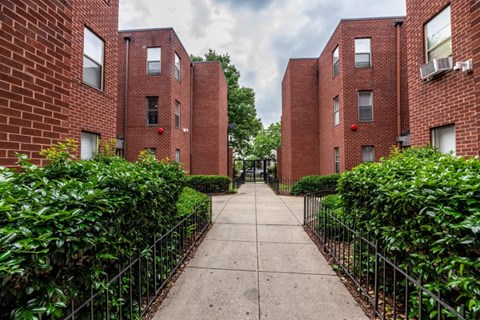 pathway at Claypoole Courts in DC