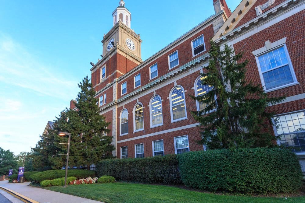 a building with a clock tower on top of it