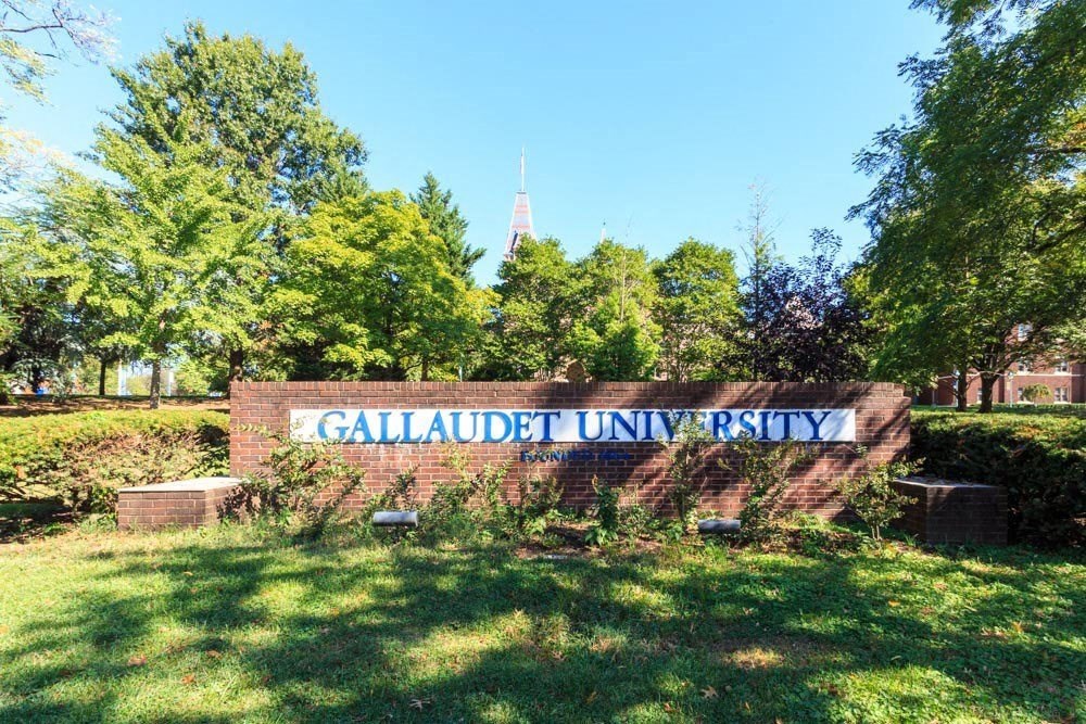 a sign in a park at Brookland Ridge Apartments, Washington, DC 20017