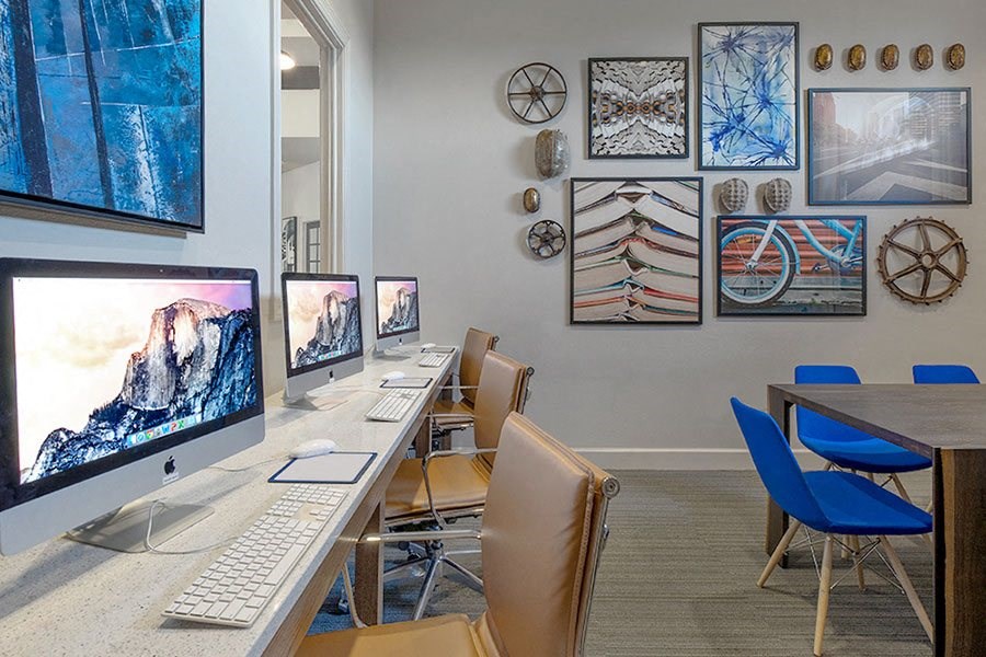 Business Center With Computers at Reserve at North River, Alabama, 35406