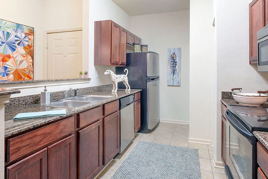 Fully Furnished Kitchen With Stainless Steel Appliances at Reserve at North River, Tuscaloosa