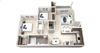 A4 Floor Plan A4 Floor Plan at Ethos Apartments, Texas, 78744