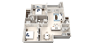 B4 Floor Plan B4 Floor Plan at Ethos Apartments, Austin, Texas
