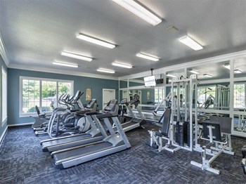 Fitness Center With Modern Equipment Fitness Center With Modern Equipment at Summerwood on Towne Line, Indianapolis, Indiana - Photo Gallery 4