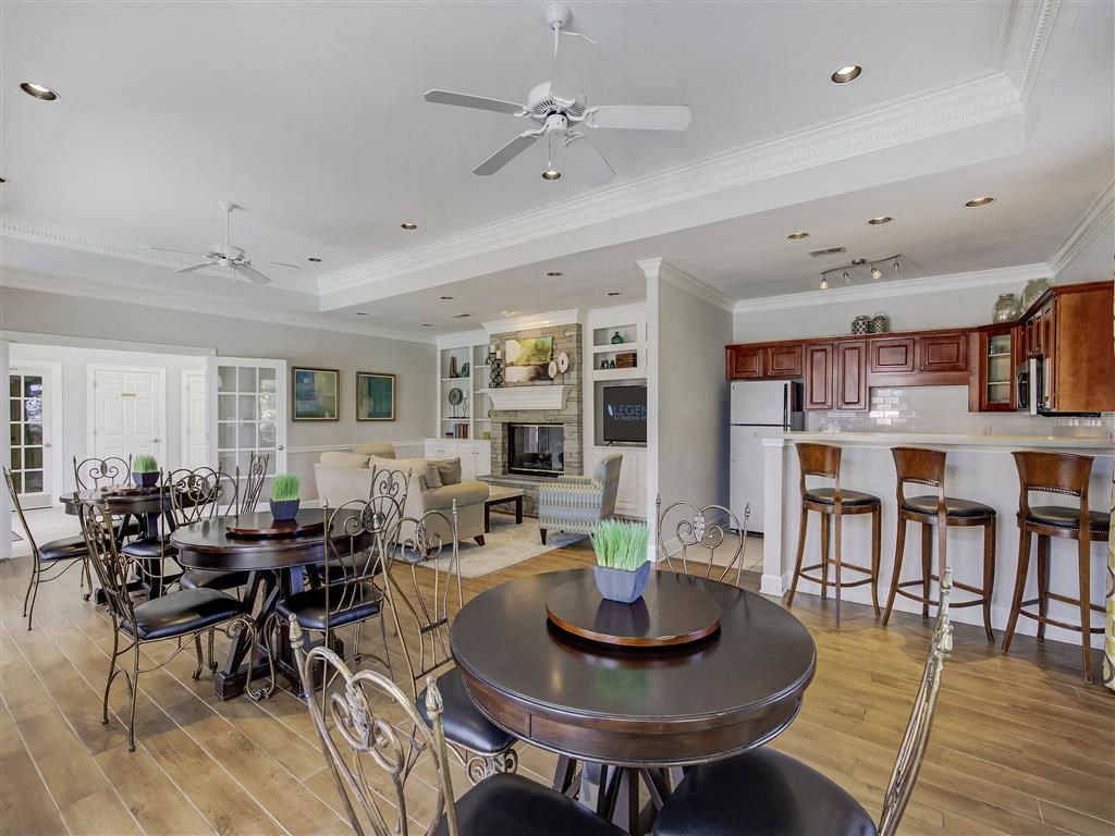 Clubhouse Kitchen Breakfast Bar with Stools at The Legends at Indian Springs, Louisville, 40241