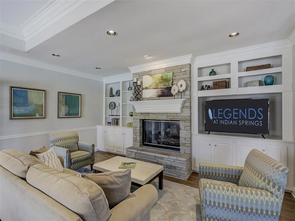 Resident Lounge with Media at The Legends at Indian Springs, Louisville, Kentucky