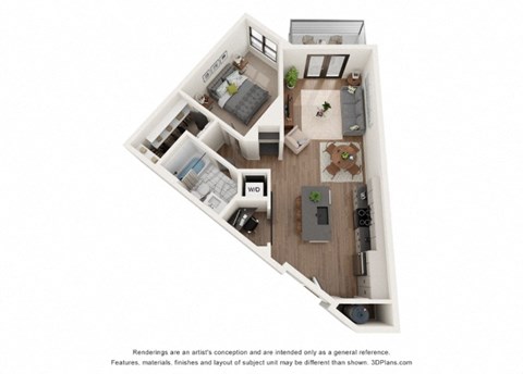 1 bed 1 bath B at Vintage Edge Nashville Apartments, Nashville