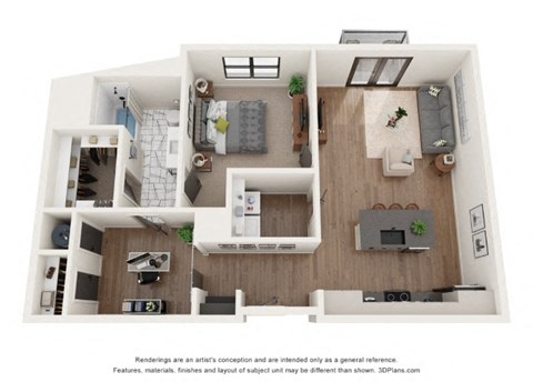 1 bed 1 bath E at Vintage Edge Nashville Apartments, Nashville, TN, 37211