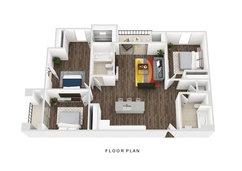 bedroom floor plan an open concept loft style bedroom with a medium hardwood floor
