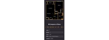 a screenshot of a cell phone with a diagram of a bedroom and a floor plan