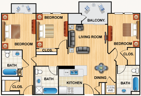 909 W. Temple Street Studio-3 Beds Apartment for Rent - Photo Gallery 29