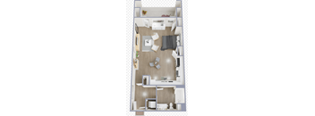 a floor plan of a two bedroom apartment with a balcony, hd png download