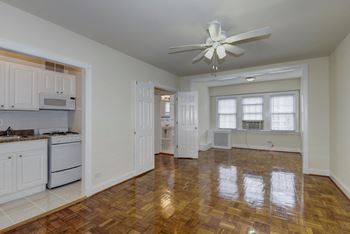 Living Room With Ceiling Fan at Miramar, Washington, Washington