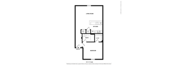 One bed one bath Floor Plan at Pohlig Box Factory, Richmond, VA, 23223
