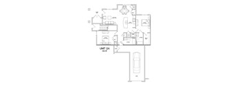 2A-1024sqft Floor Plan at The Villages at Belle Hill, Elkton, MD