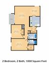 2 bedroom floor plan