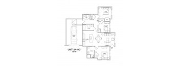 3A-HC-1095sqft Floor Plan at The Villages at Belle Hill, Elkton, MD