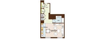 Sapphire Floorplan at Argent Apartments, Silver Spring, MD