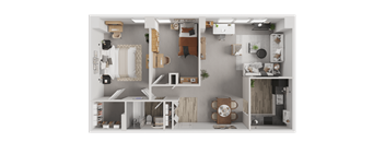 A series of images showing different room layouts.