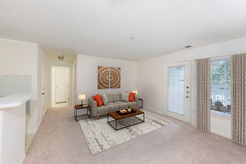 interior living room with couch and coffee table at Governors Green, Maryland