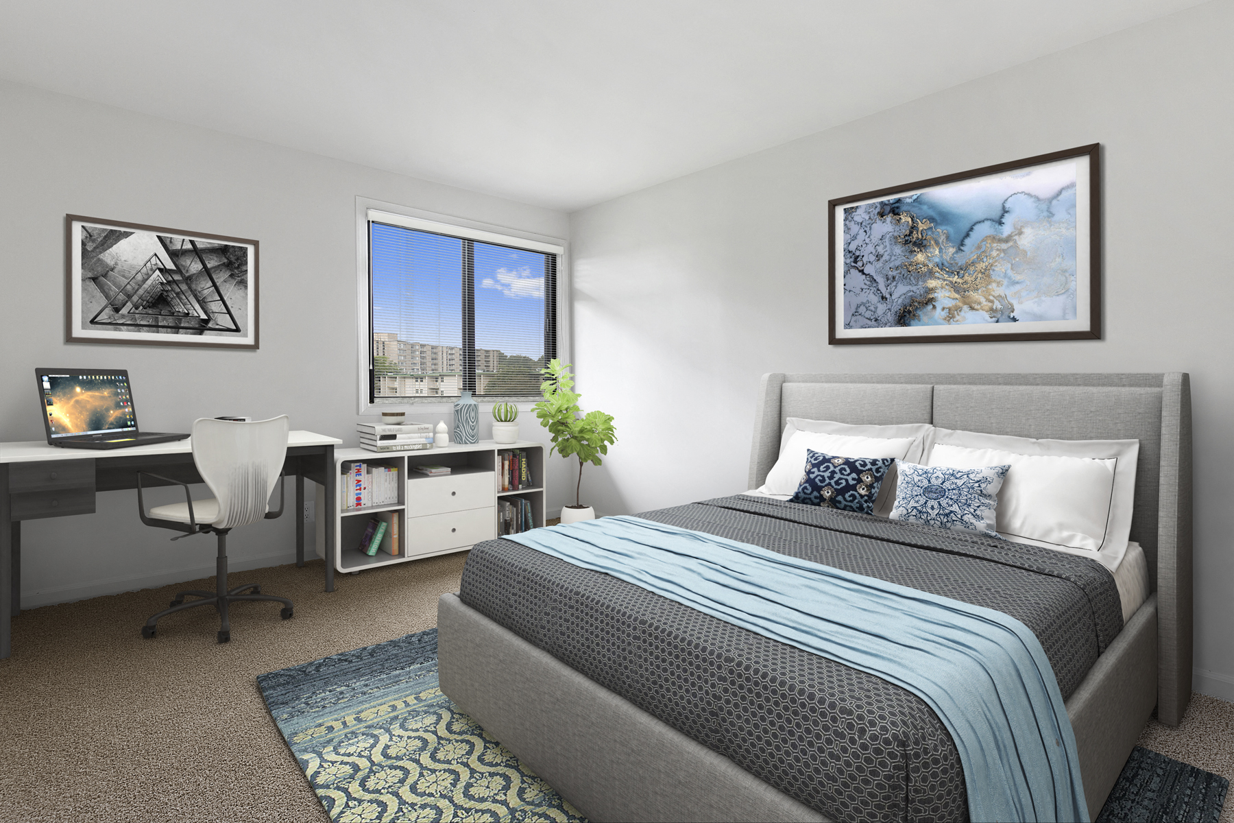 furnished bedroom at Seven Springs Apartments, College Park, 20740