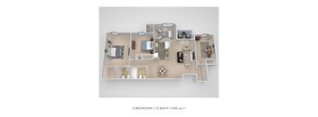 2 Bed 1.5 Bath at Aspen at Lake Trail, Columbia, MD 21045