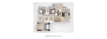 3 BR 2 BA 1203 sqft at Aspen at Lake Trail, Columbia, MD