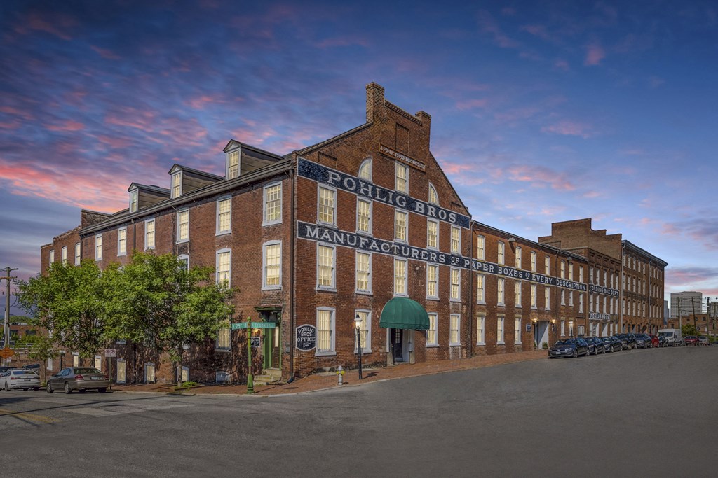 Property Exterior In Night at Pohlig Box Factory, Virginia