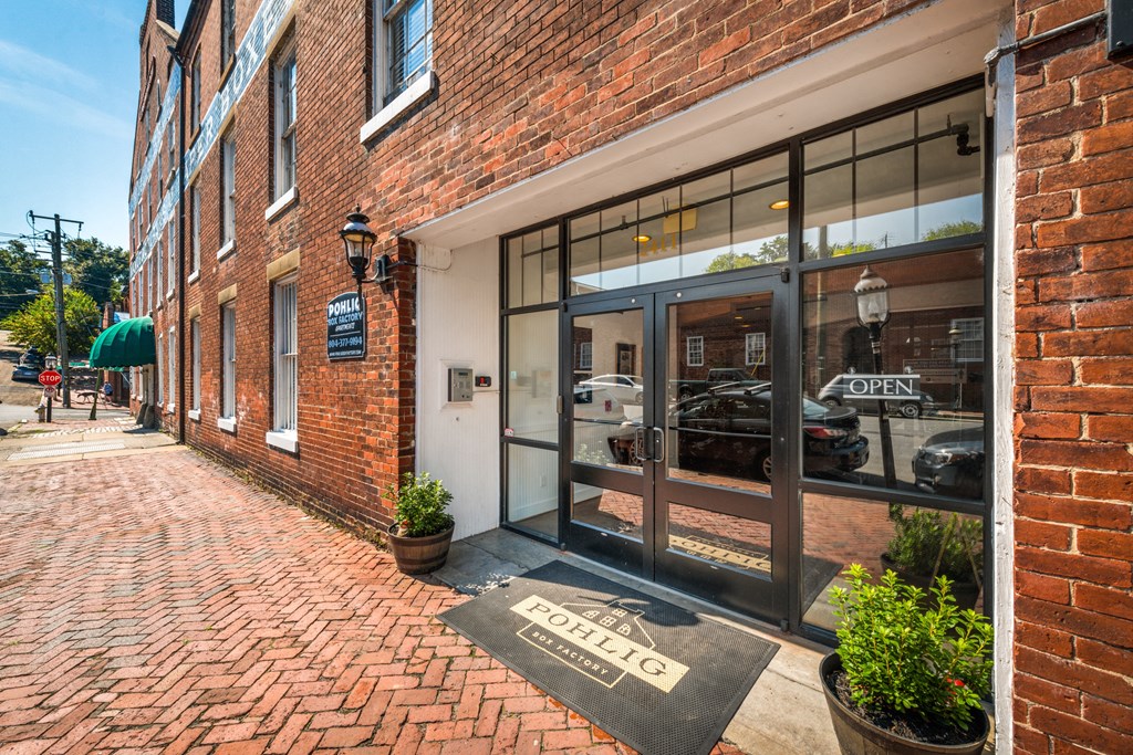 Clubhouse Entrance at Pohlig Box Factory, Richmond, Virginia