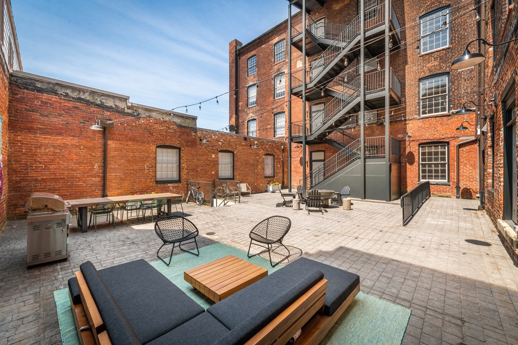 Outdoor Lounge at Pohlig Box Factory, Richmond, 23223