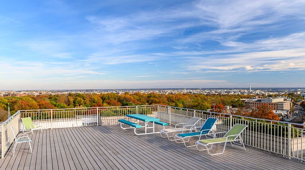 Rooftop Deck with View at Carillon House Apartments, District of Columbia 20007