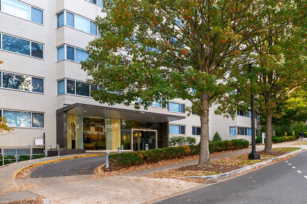 Front Entrance at Carillon House Apartments, Washington, 20007