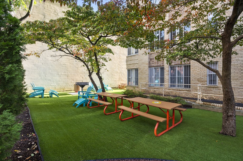 Outdoor Picnic and Grill Area at Majestic, Washington, 20010