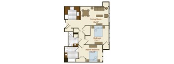 The Glen Burnie Floor Plan at Hammarlee House Apartments, Glen Burnie