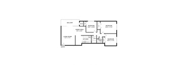 Grandview 3 BR falls church at GrandView Apartments, Virginia, 22041