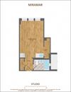 Studio Apartment Floor Plan 330 Sqft