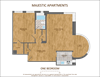 One Bedroom Floor Plan One Bedroom Floor Plan at Majestic, Washington