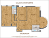 Two bedroom floor plan Two bedroom floor plan at Majestic, Washington, 20010
