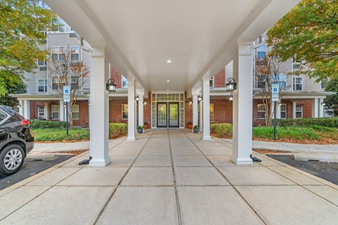 Entrance walkway at River Point Apartments, Essex, MD
