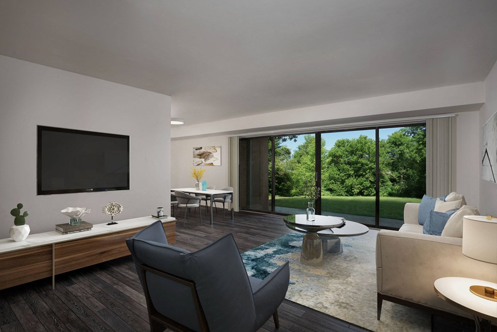 living room at GrandView Apartments, Falls Church, VA