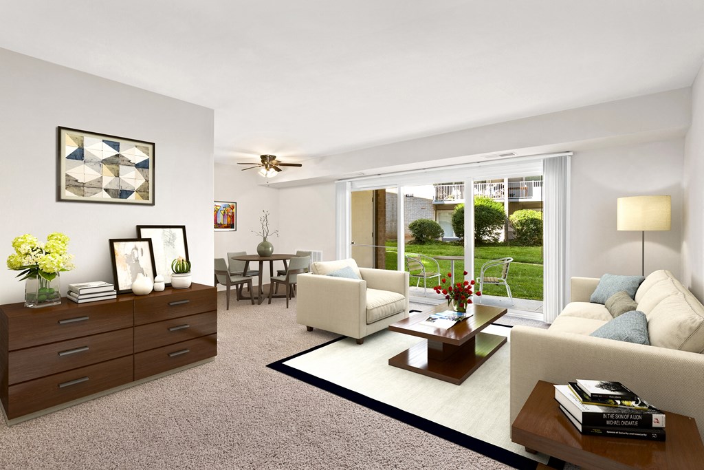 Modern Living Area at Cheverly Station Apartments, Cheverly, 20785