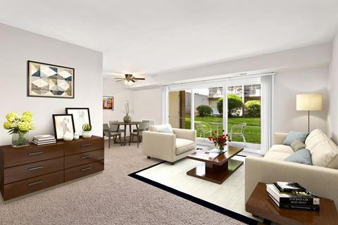 Modern Living Area at Cheverly Station, Cheverly, MD