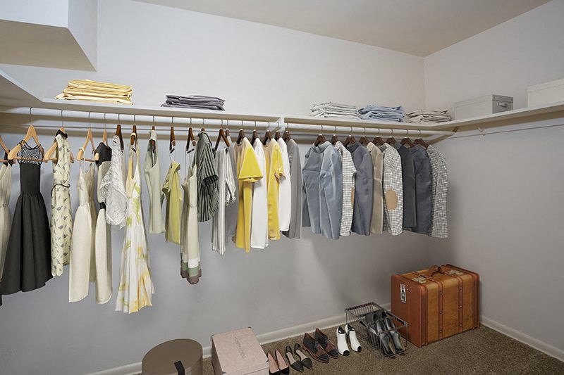 walk-in closet at GrandView Apartments, Falls Church