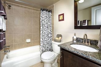 Bathroom With Bathtub Bathroom With Bathtub at Metro 710, Silver Spring, Maryland