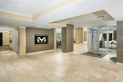open lobby and light floor at Metro 710 apartments in Silver Spring, MD