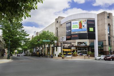 shopping center at downtown Silver Spring, MD