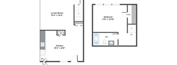 One Bedroom Townhome