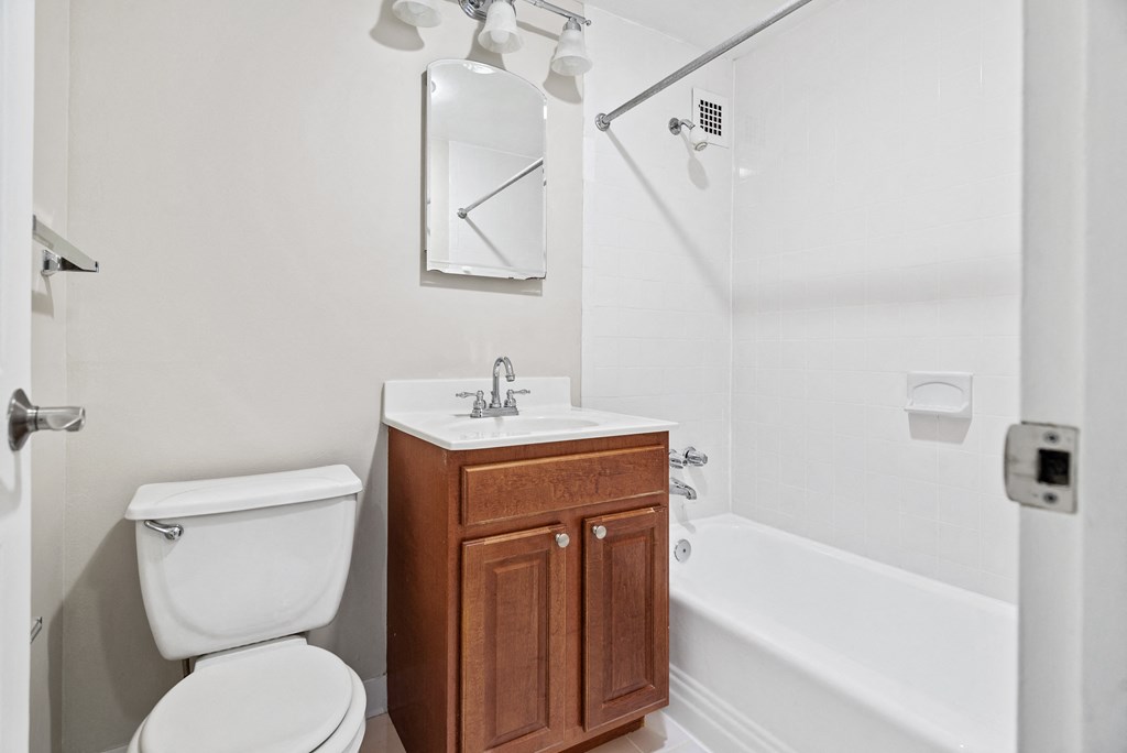Modern Bathroom at The Brittany, Washington