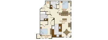 The Hammarlee Floor Plan at Hammarlee House Apartments, Maryland